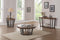 Selma Coffee Table, Marble & Tobacco